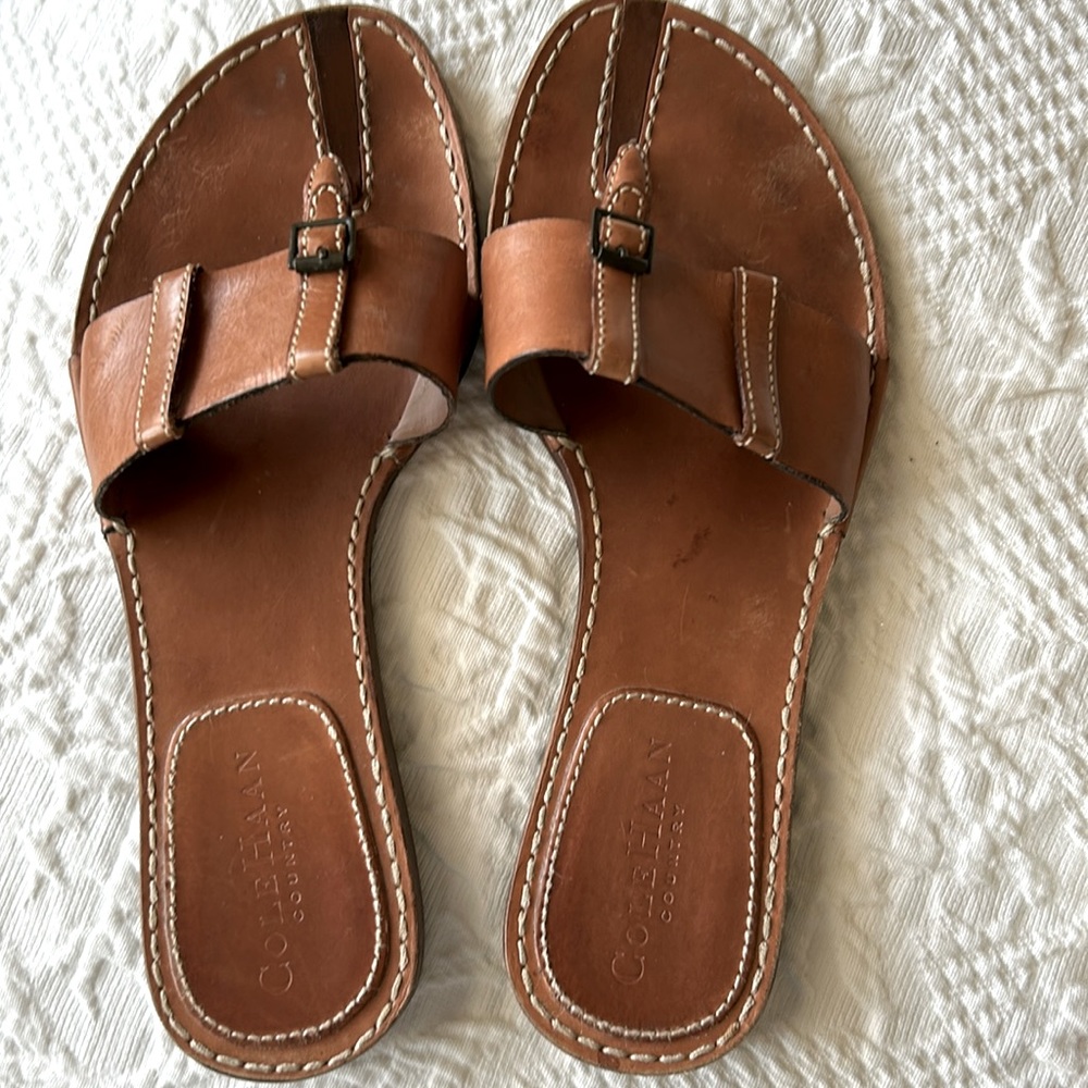 Cole Haan all-leather sandals 6